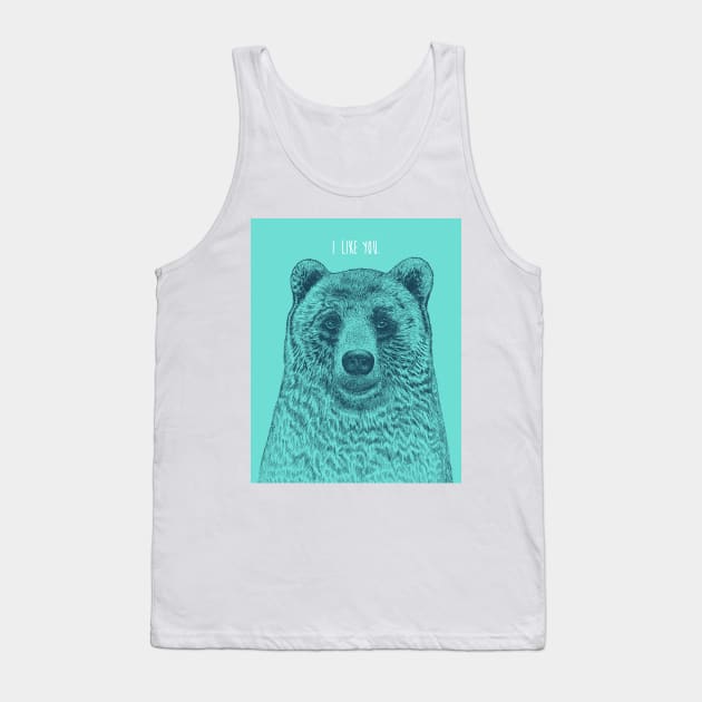 Bear Tank Top by rcaldwell